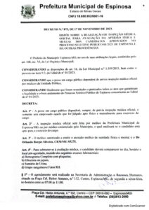 Concursos Públicos Prefeitura Municipal de Espinosa MG